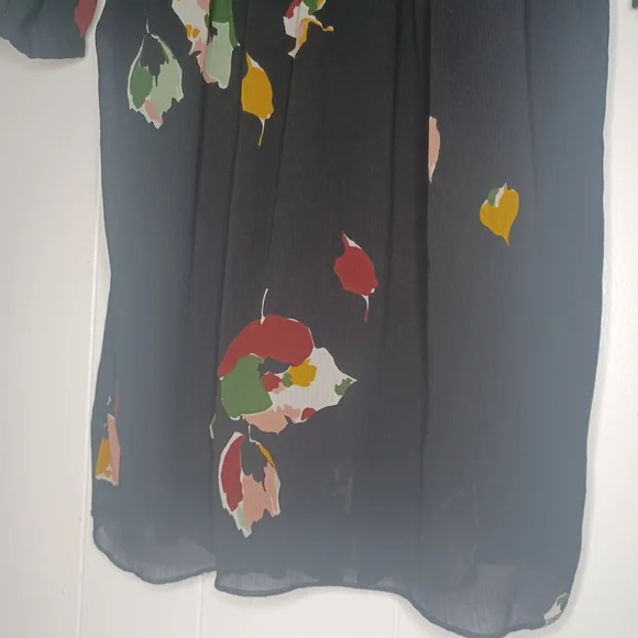 Madewell Black Dress with Colorful Floral Design - Picture 2 of 12